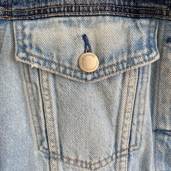 Blank NYC Two-Tone Blue Denim Jacket - Picture 2 of 7
